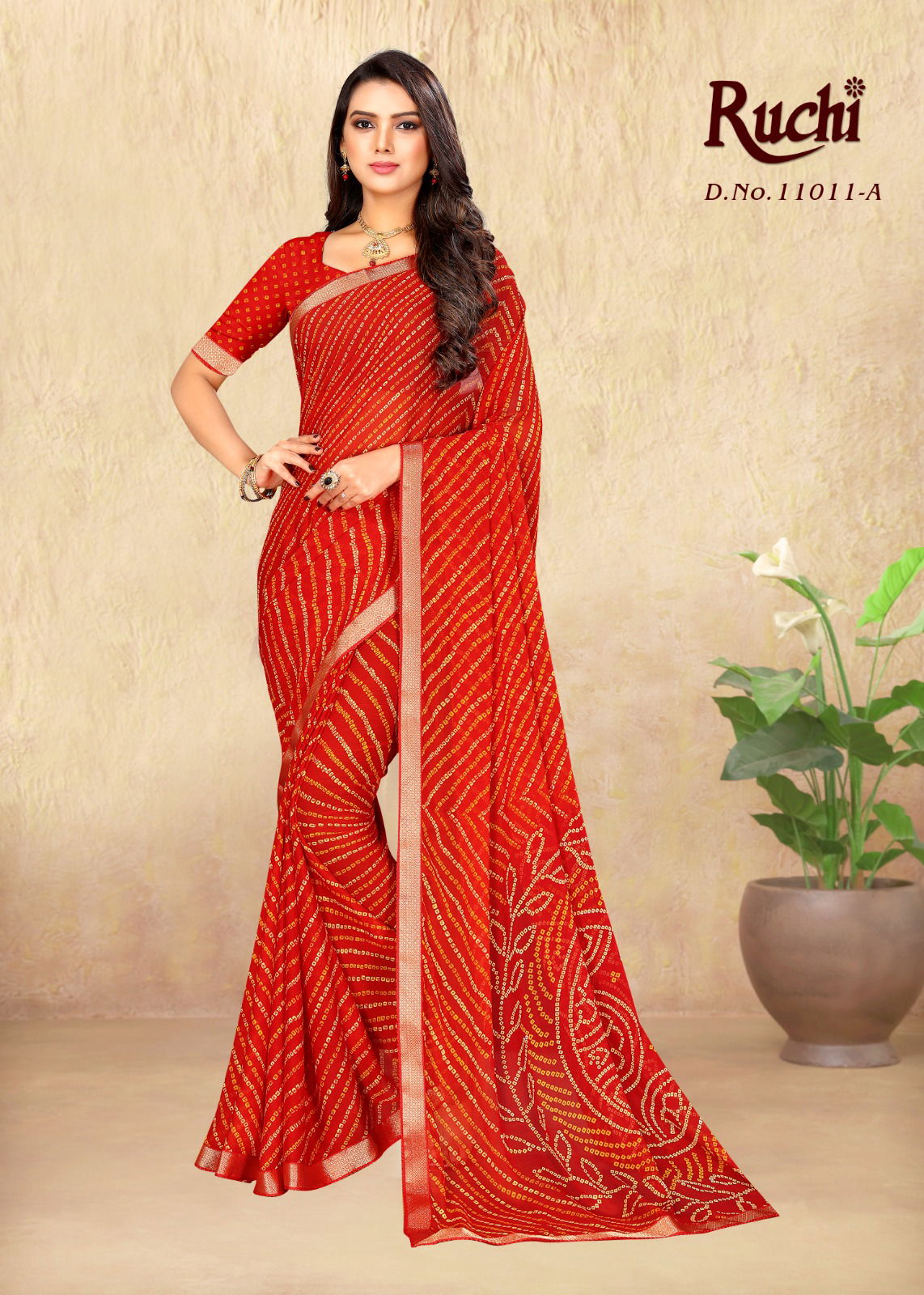 Simaya By Ruchi Printed Designer Chiffon Sarees Wholesale Market In Surat